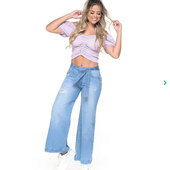 Colombian Trucco wide leg Jeans NWT - Picture 11 of 12